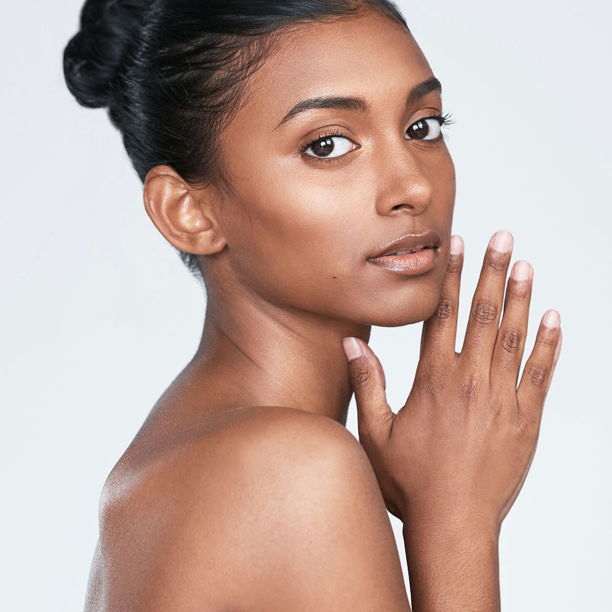 woman after microneedling in sarasota