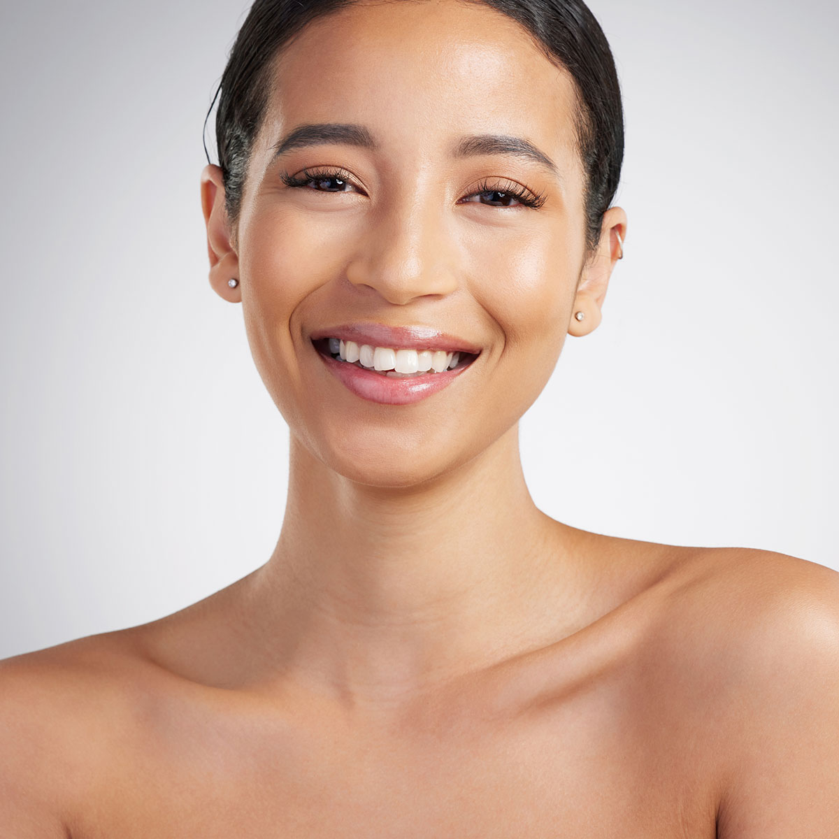 woman after microneedling in sarasota