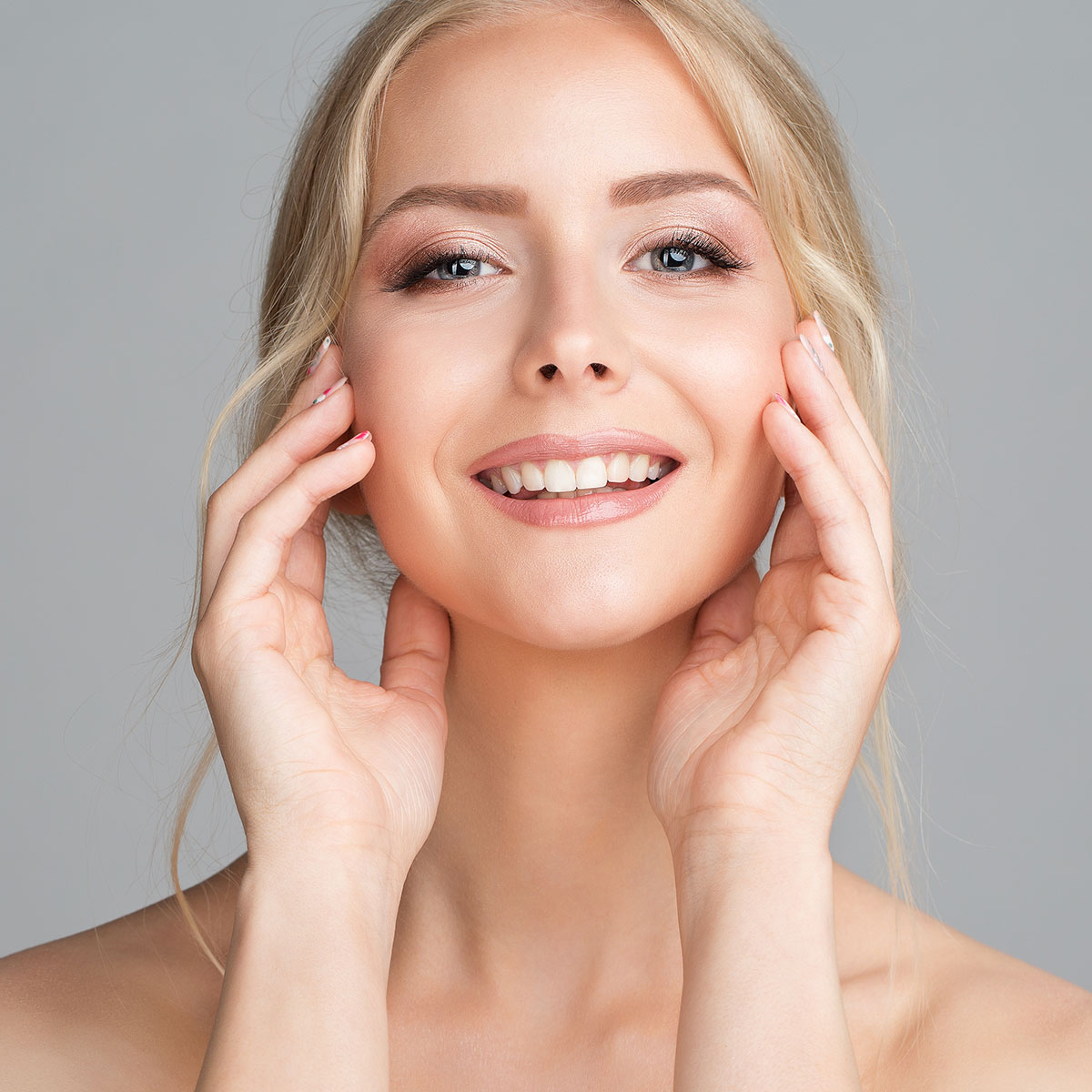 woman after microneedling in sarasota
